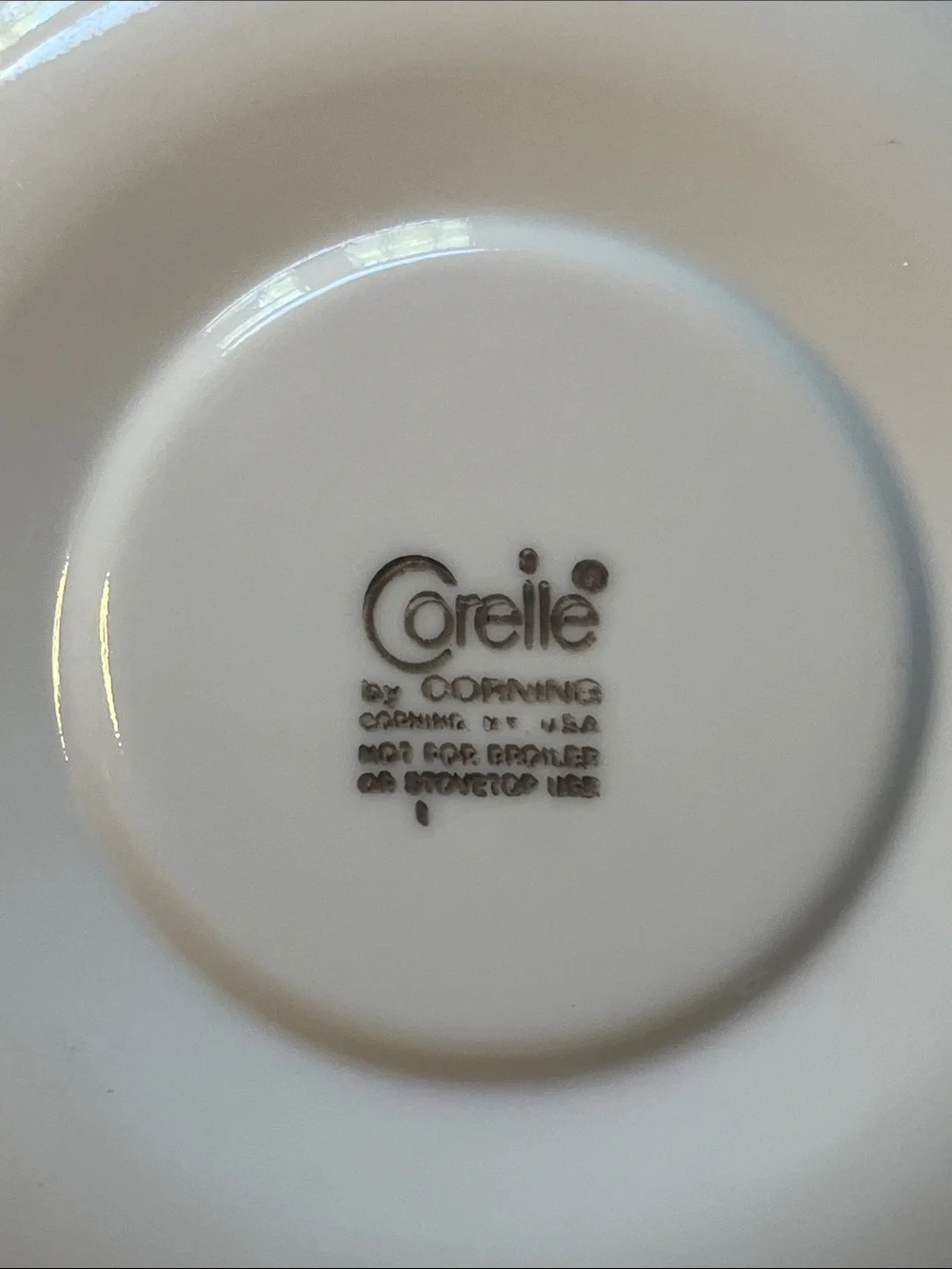 Set of 6 “Old Town Blue” Corelle 6.25” saucers